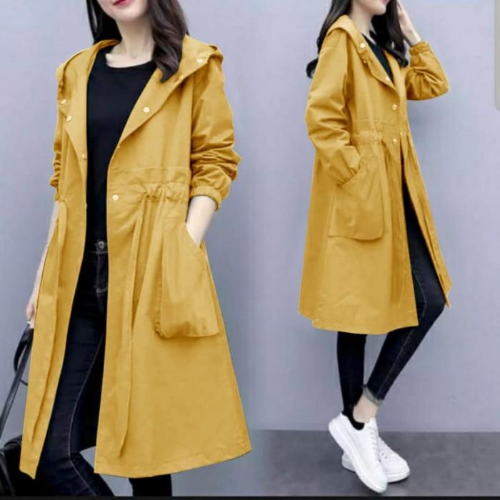 Blazer Wanita Jumbo Korea Casual Atasan Perempuan Coat Perempuan Terbaru Kekinian Coat Hoodie Kyora