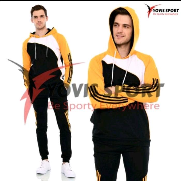 Stelan Olahraga Hoodie Pria/Pakaian Senam Pria Masa Kini/Pakaian Fitness Gym Pria Nyaman Pria