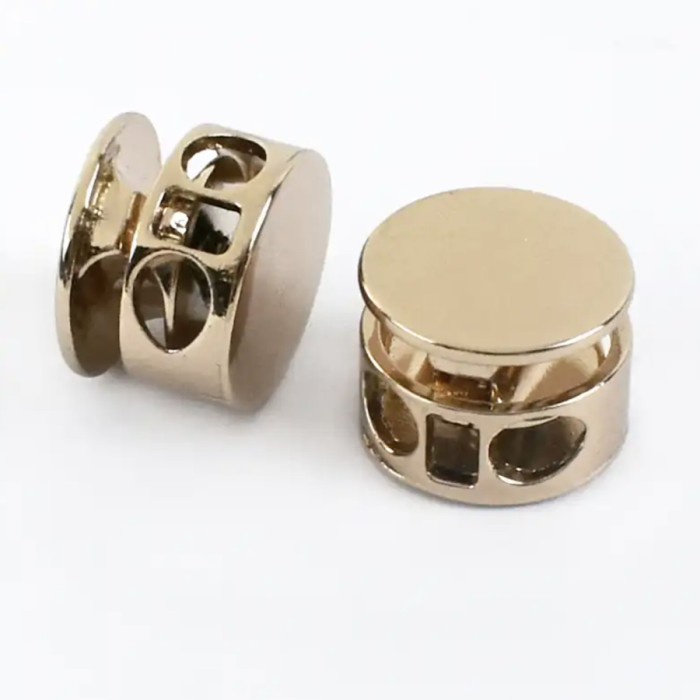 TERBARU 12pcs Stopper Ujung Bandul Tali Besi Rose Gold Ring