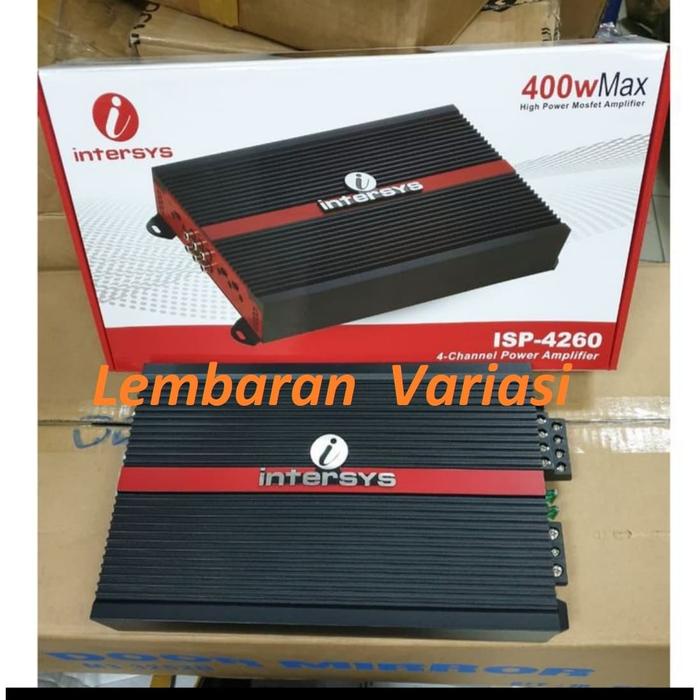 Power Amplifier 4 Chanel Intersys Isp-4260 Mobil Universal