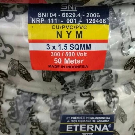 Kabel Eterna NYM 3x1,5, Kabel 3x1.5