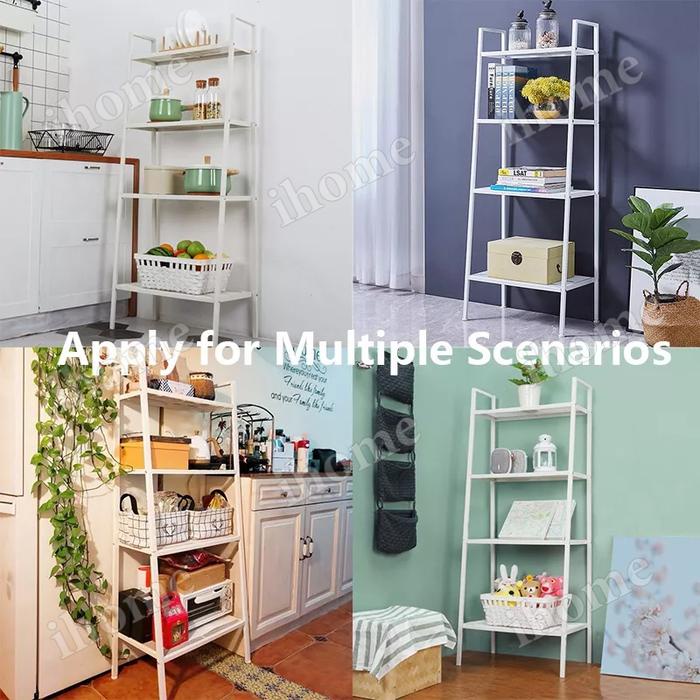 TERUJI [AK] 3L 4L Rak Buku Kamar Rak Buku minimalis Rak Susun Besi Seri Rak Dinding Dekorasi