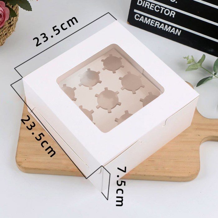 (Expert) isi 10-Dus cupcake isi 9, box cupcake isi 9, dus muffin, box muffin