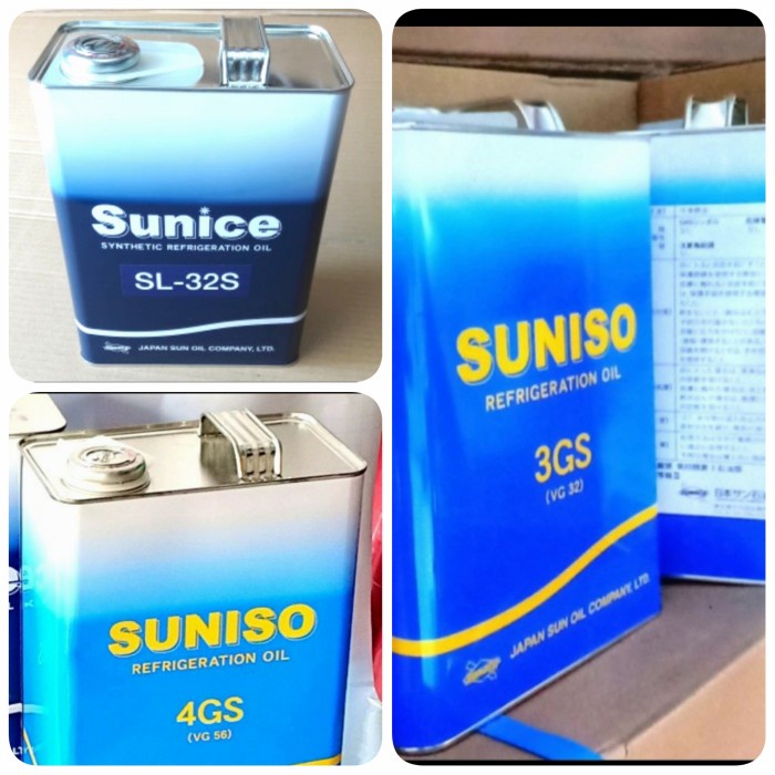 Oli Suniso Kaleng Refrigeration Oli Compresor Ac Oli
