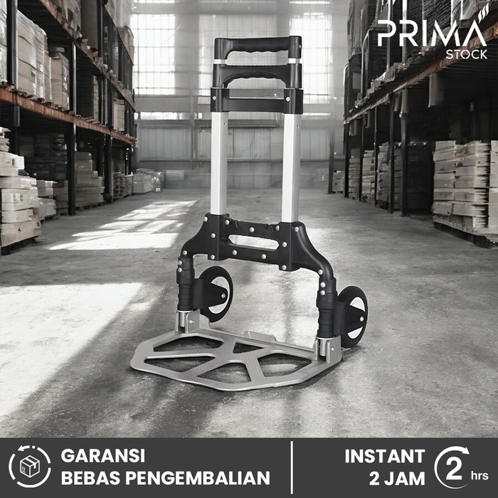 TROLI BARANG BERAT LIPAT HEAVY DUTY KUAT LPG GAS GALON 2 RODA TROLLEY