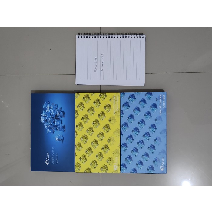 [BestSeller] Akko Switch Cream Yellow, Cream Blue, Ocean Blue, Pink with Box