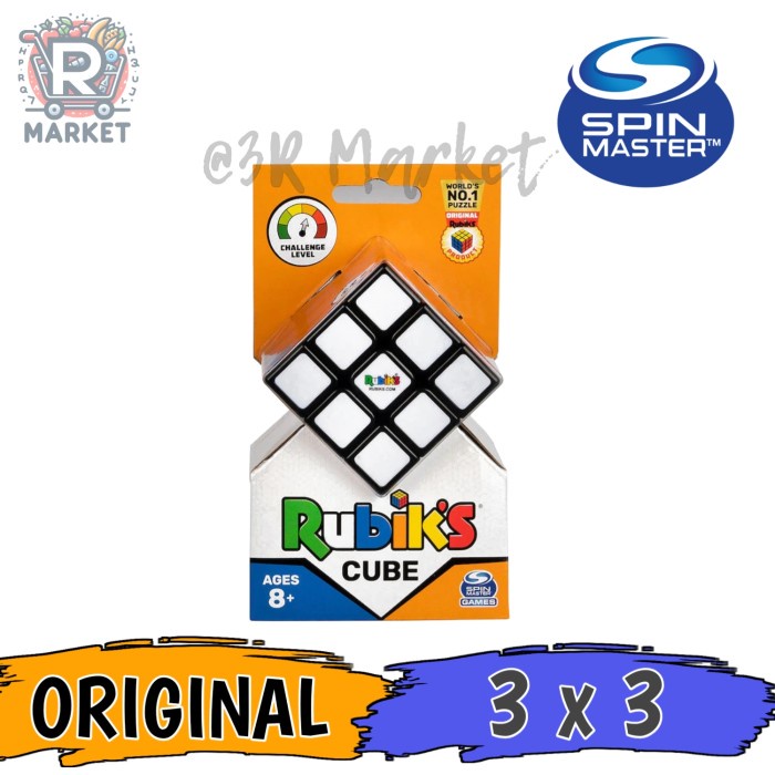 Mainan Rubik's Cube Spin Master Game 3x3 ORIGINAL 100%