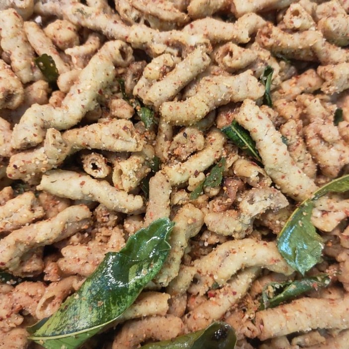 

A Keripik Usus Ayam Jeruk Purut 250Gram Kripik Usus Crispy Kripsus Pedas Daun Jeruk Keripik Usus