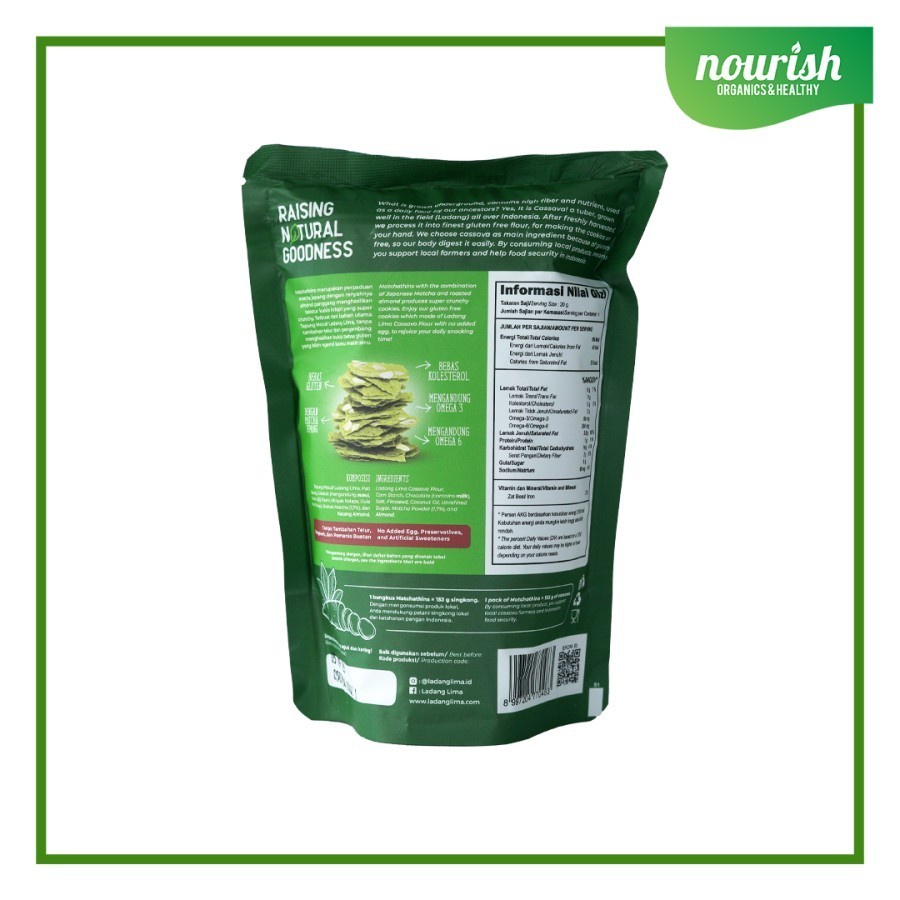 

A Ladang Lima Matchathins Cookies Matcha Gluten Free 80Gr