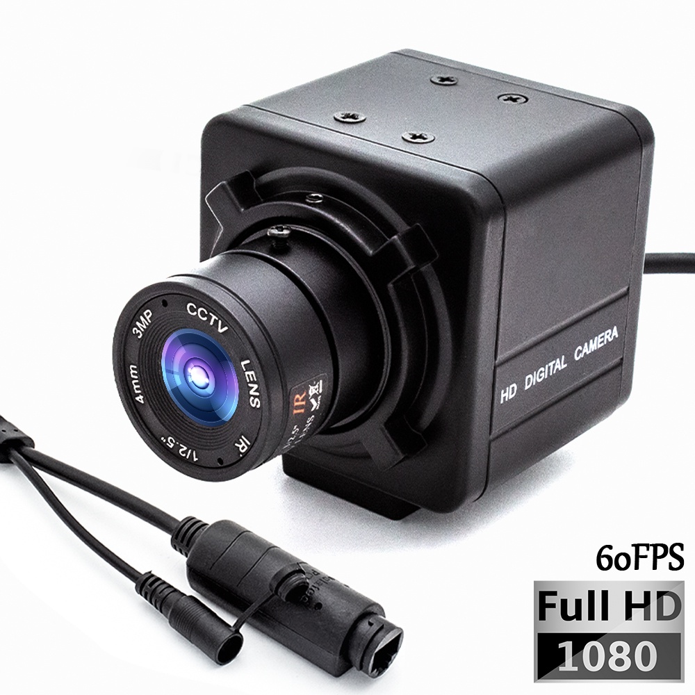 WGWK-IP200W60 1080P High Speed 60FPS POE48V Industrial Metal Box 4/6/8mm Fixed Focal Lens IP Camera 