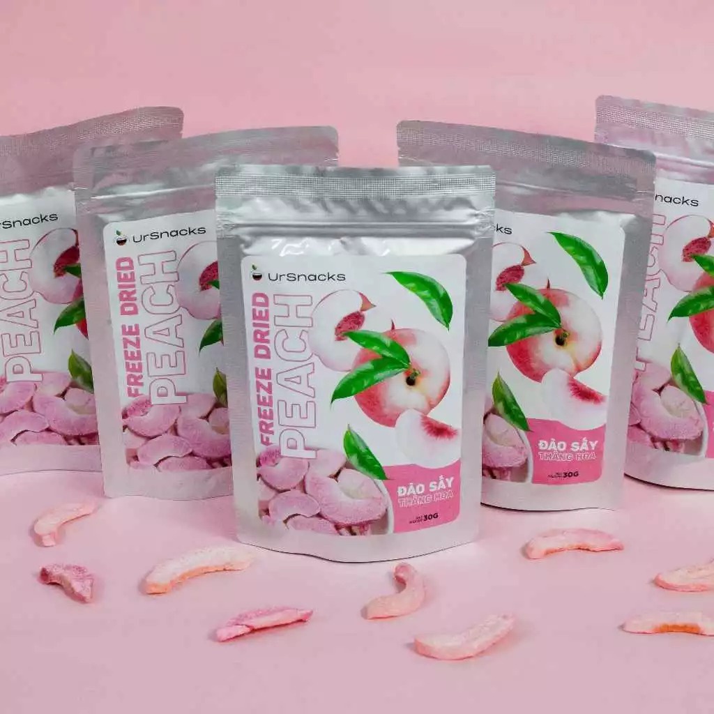 

A Ursnacks Freeze Dried Peach 30Gr Buah Kering Buah Peach