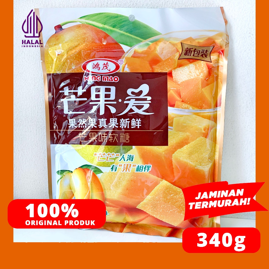 

A Permen Mangga Jeli 340Gram Mango Jelly Hongmao