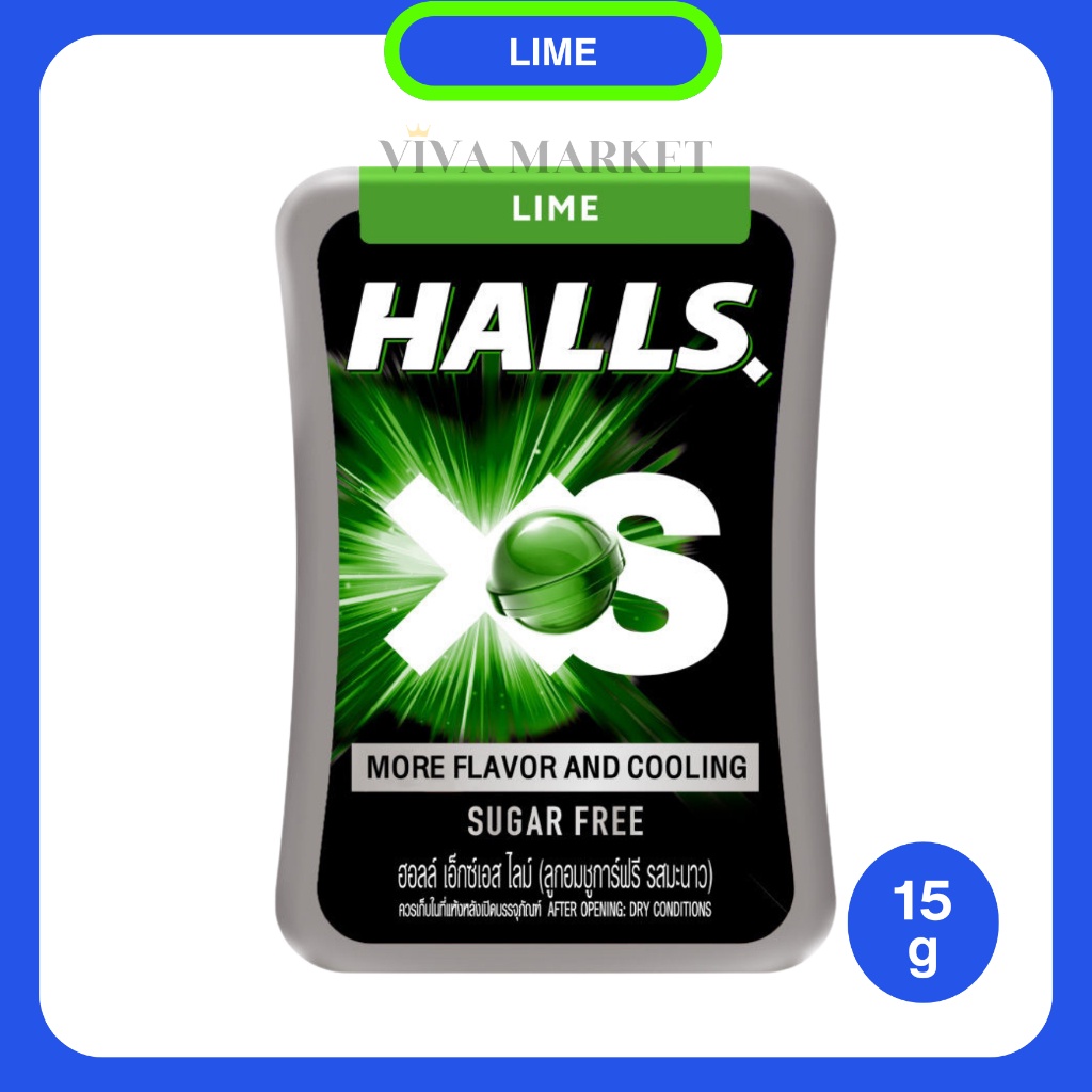 

A Halls Xs.Sugar Free Candy. Permen Bebas Gula. Tanpa Gula Original Thailand