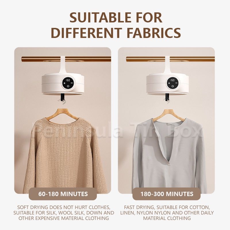 terbaru- 2025 Mesin Pengering Pakaian Portabel Pemanas Pengering Pakaian Lipat Listrik Pengering