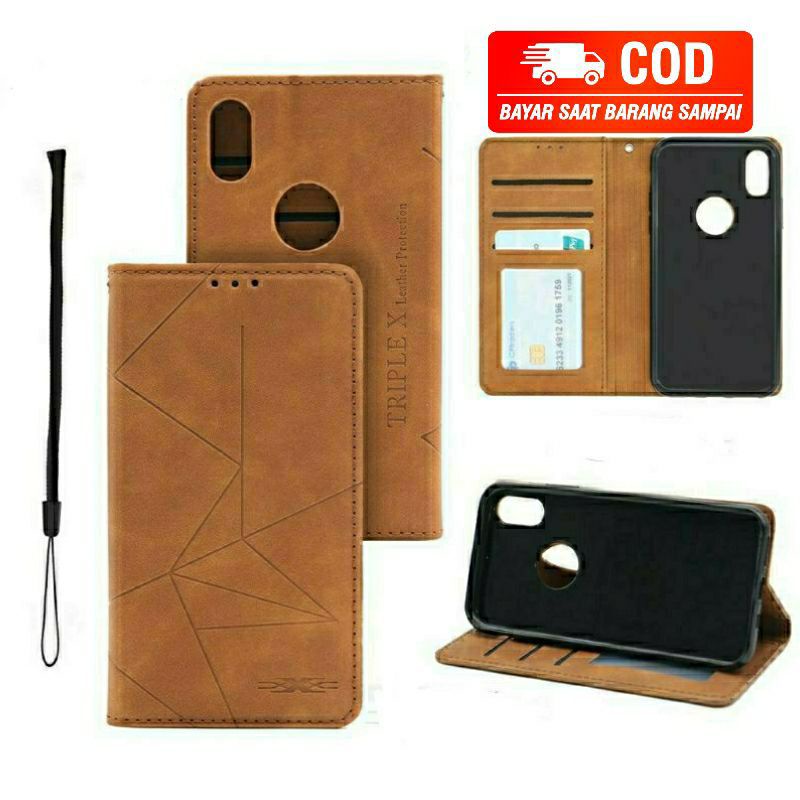 TerLengkapDong- SAMSUNG A22 4G A22 5G M62 FLIP LEATHER CASE FLIP COVER MAGNET
