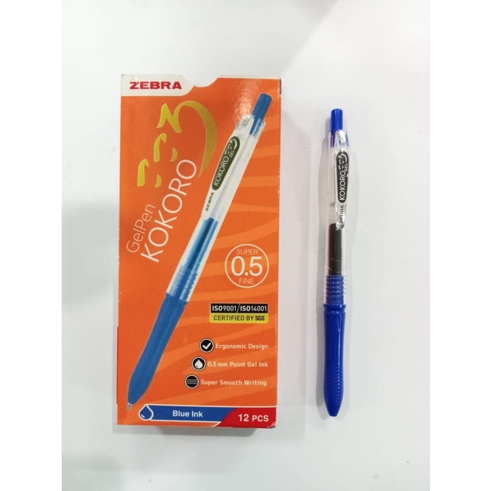 

Pilot Pen Pena Pulpen Bolpoin Bolpen Zebra Kokoro Gel 0.5Mm (1 Pack)