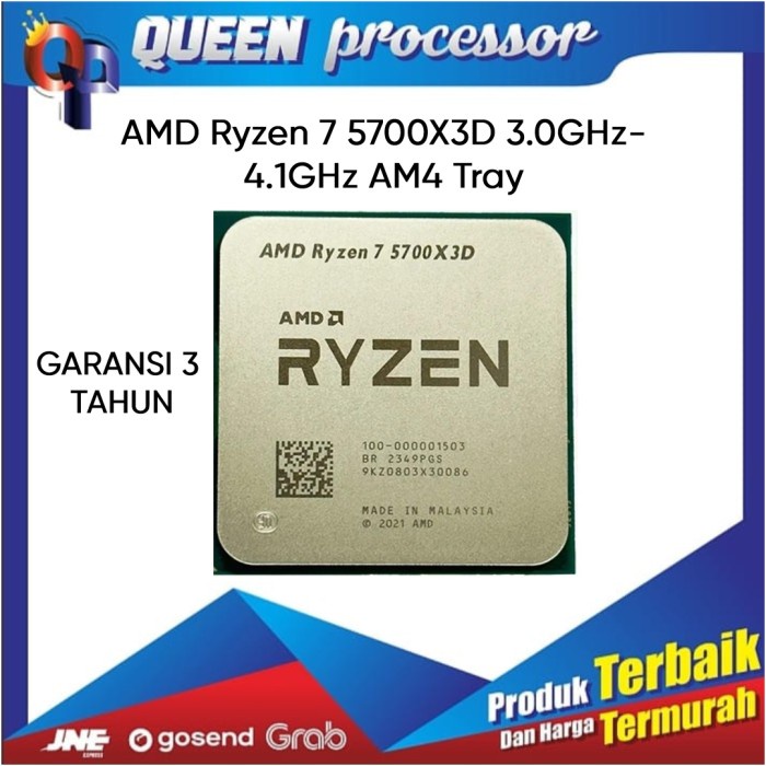 Processor AMD Ryzen 7 5700X3D 3.0Ghz Tray Garansi 3 Tahun