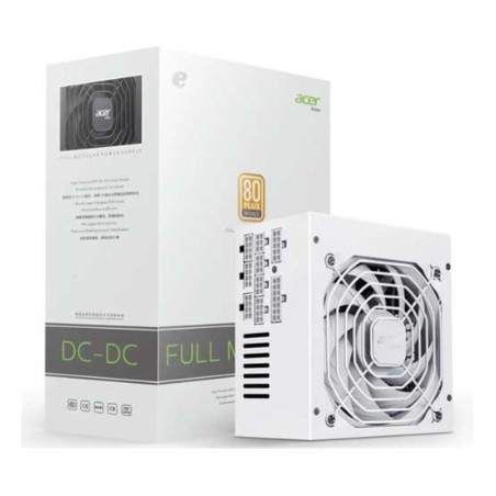 Acer AC550 550 Watt 80+ Bronze Full Modular PSU - white PSU