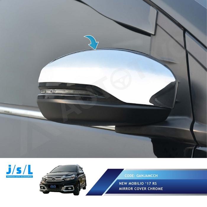 PREMIUM Mobilio 2017 Cover Kaca Spion/Mirror Cover Chrome/Aksesoris Mobilio