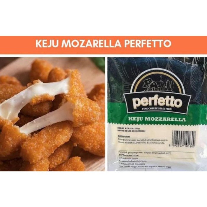 

(TopSeller) keju mozzarella perfetto 1kg exp 2025