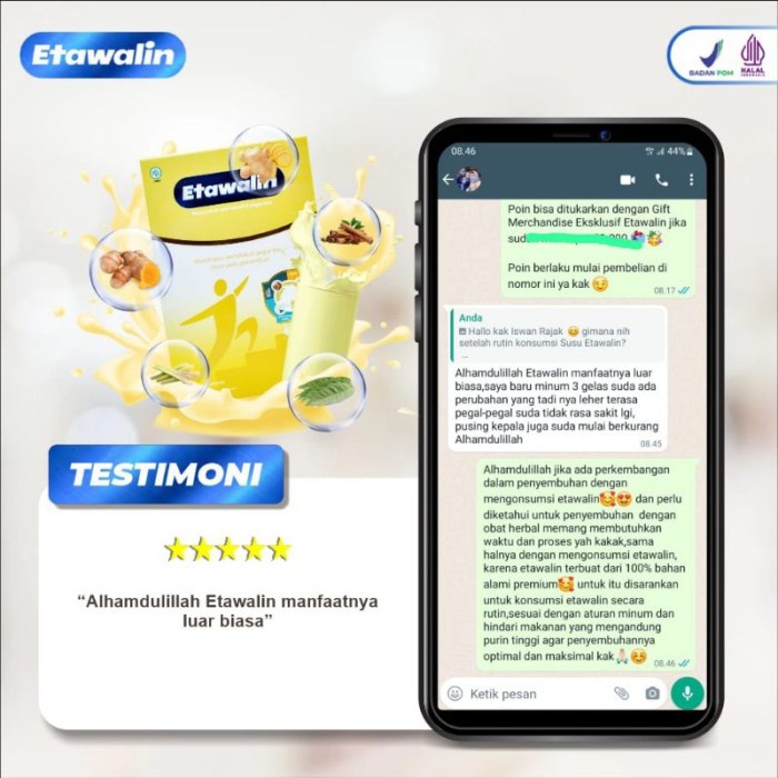 

(TopSeller) Etawalin - Susu Untuk Membantu Meredakan Pegal Linu, Nyeri Sendi