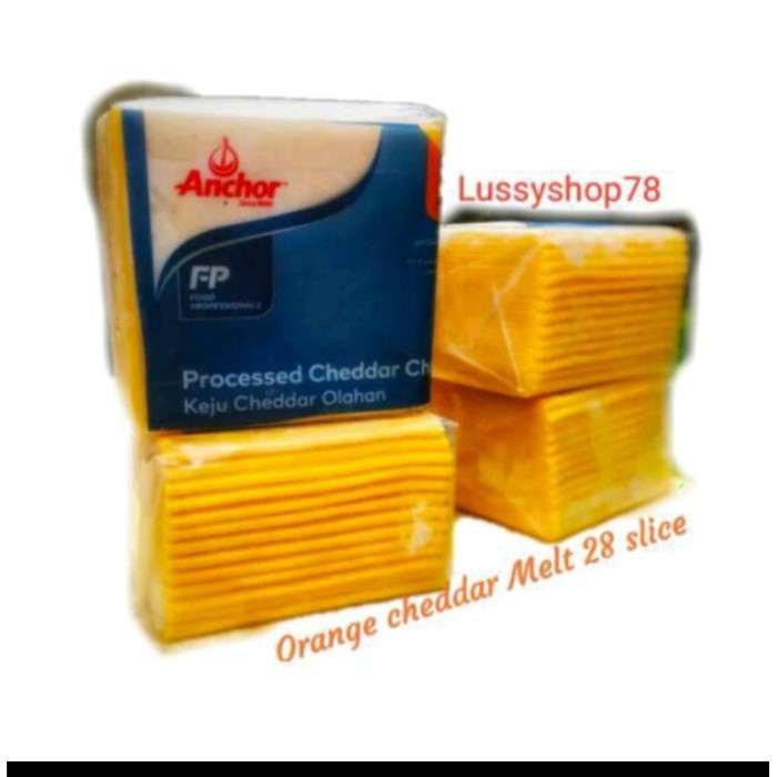 (TopSeller) Keju cheddar burger slice orange melted/Lumer meleleh