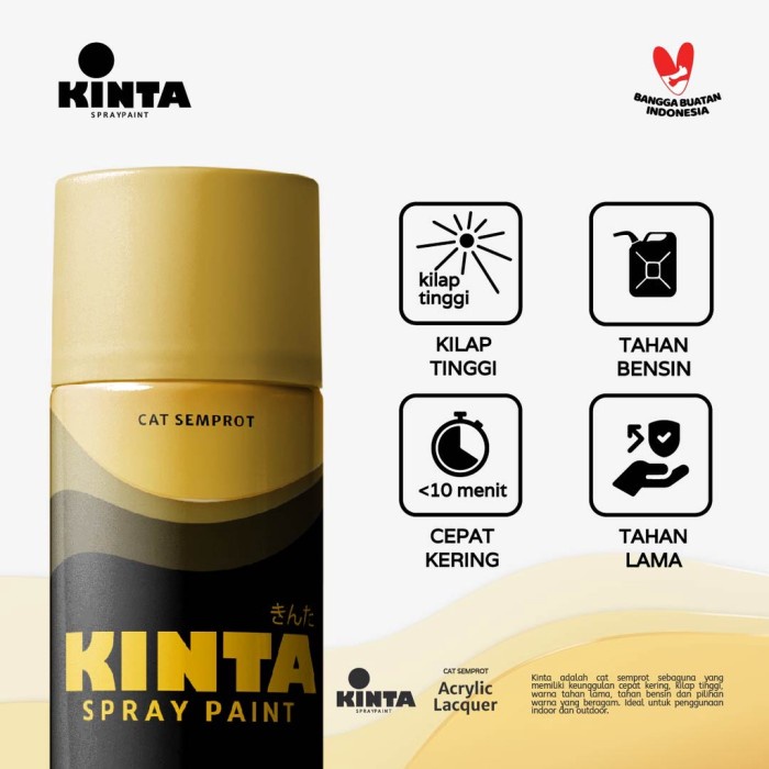 (TopSeller) (FOSFOR) 801 FOSFOR GREEN* - KINTA Cat GLOW IN THE DARK semprot / Pilox / Spray paint