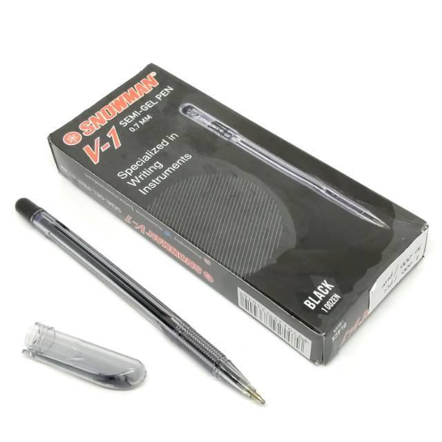 

(Pack) Ballpoint Pulpen Pen Semi Gel - Snowman V1