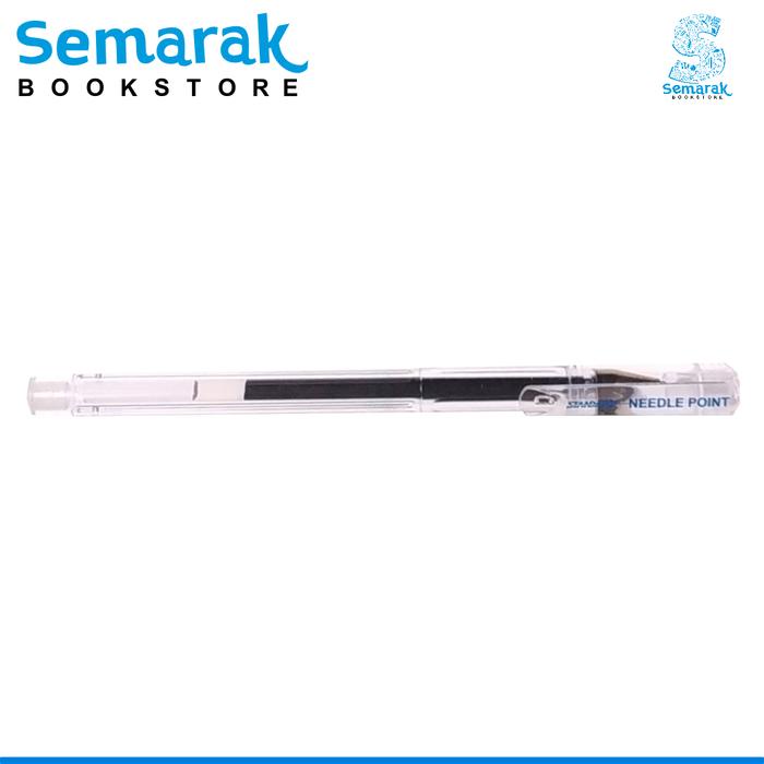 

Standard Needle Point Pulpen Jel Lancip H2O Gel 0.5 - Hitam / Biru