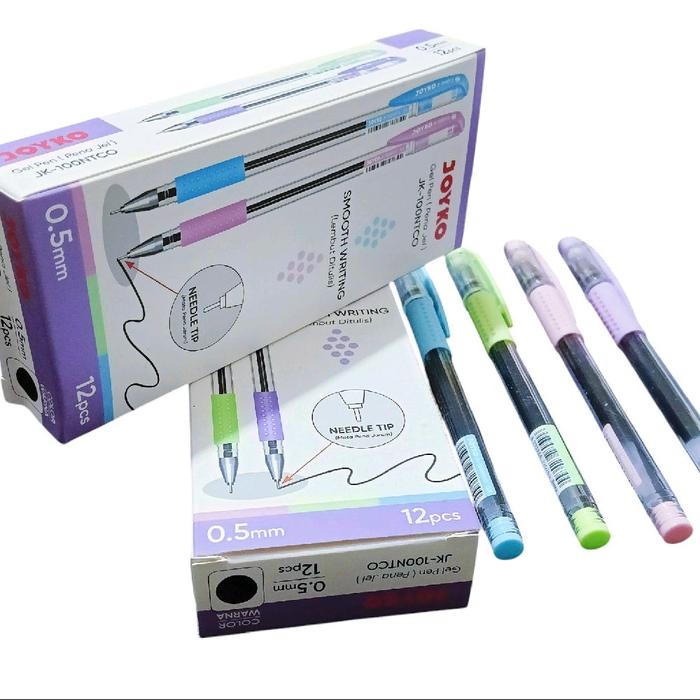 

Pulpen Jel Joyko Jk-100Ntco 0,5Mm 1 Pak Isi 12 Pcs - Stationery Terbaru Pena