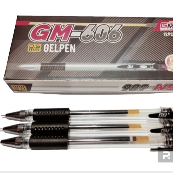 

Pulpen Gel Gm 606 Gel Pen Isi 12 Pcs / Box