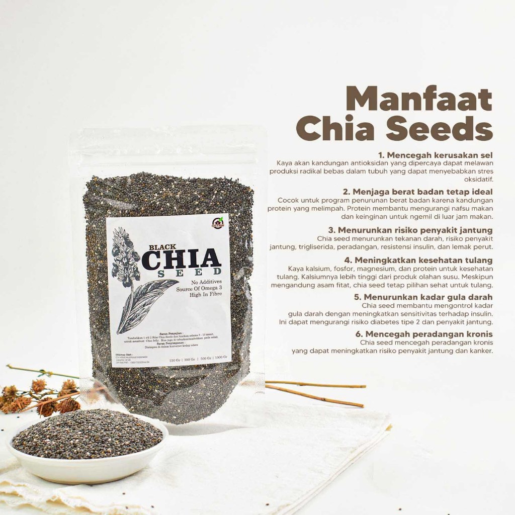 

A Organic Black Chia Seeds 300 Gr