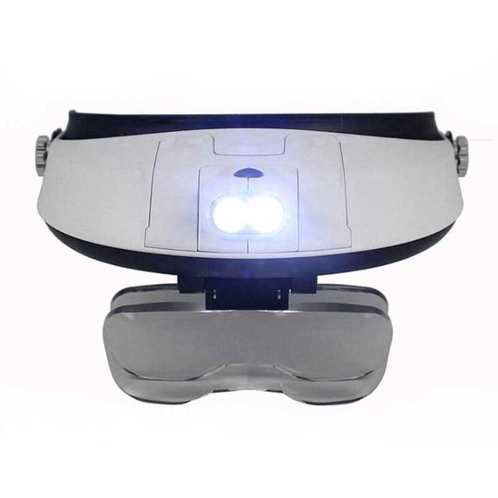 

Gorelax Kacamata Pembesar Dual Led Headband Magnifier 5 Lens 6X - Mg81001-G