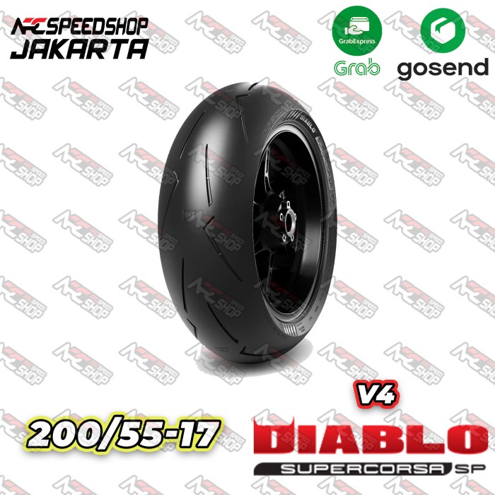 Ban Pirelli Diablo Supercorsa V4 200 55 17 ZR 17 M CTL ZX10R RR H2 ZH2 Z900 Z800 CBR1000 CBR1000RR