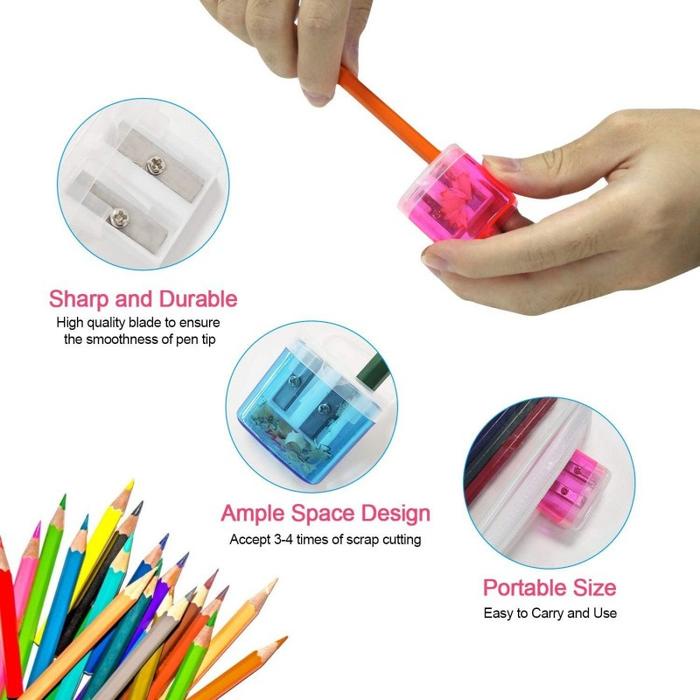 

Rautan Pensil Ganda Manual Plastik - Perlengkapan Sekolah & Alat Tulis