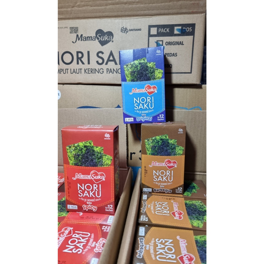

A Rumput Laut Kering Nori Saku Mamasuka 2Gr Isi 20Pcs