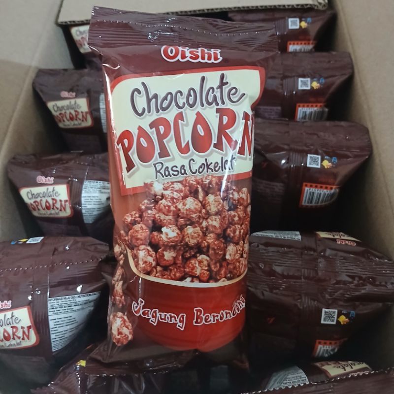 

A Oishi Popcorn Renceng Isi 10 Jagung Berondong Rasa Cokelat Caramel Keju