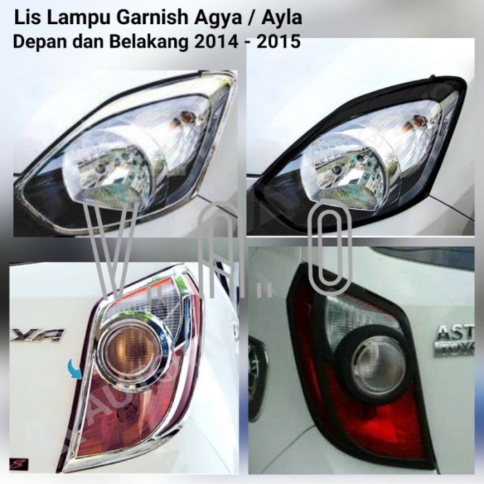 Lis Garnish Depan Dan Belakang Agya Ayla 2014-2015