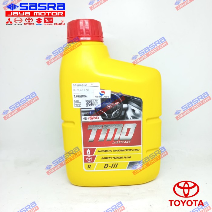 OLI POWER STEERING/ATF D.III TMO 1 LITER - TOYOTA GENUINE ORIGINAL