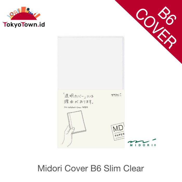 

pintar- Midori Notebook Clear Cover for B6 slim