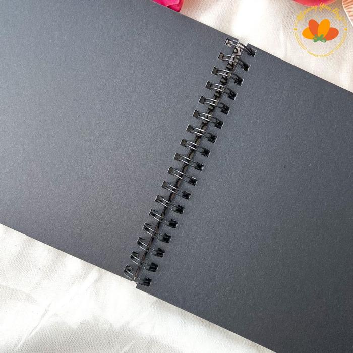 

pintar- black scrapbook album a5 journal scrapbook notebook buku catatan kado anniversary