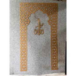 Hiasan Dinding Mihrab Mushola Bahan Mdf Cutting Laser