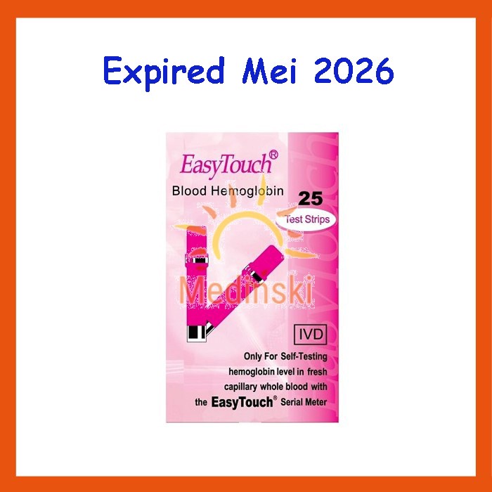 Easy Touch Strip Tes Cek Hemoglobin Isi 25 Stik Hb EasyTouch
