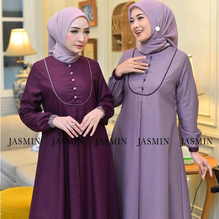 Gamis Kombinasi Gamis Katun Toyobo Gamis Muslim Gamis Polos K. 002