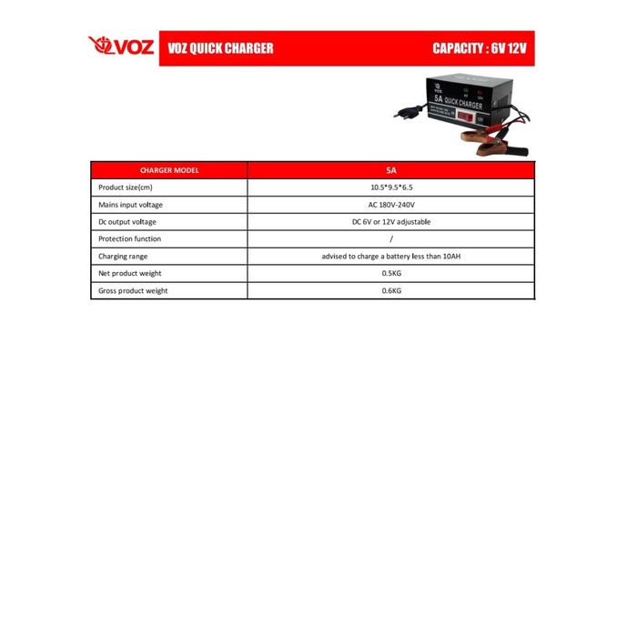 VOZ CHARGER AKI 5A CHARGER AKI MOTOR CHARGER AKI