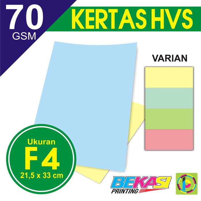 

pintar- Kertas Print Fotocopy - HVS Warna F4 70 gram