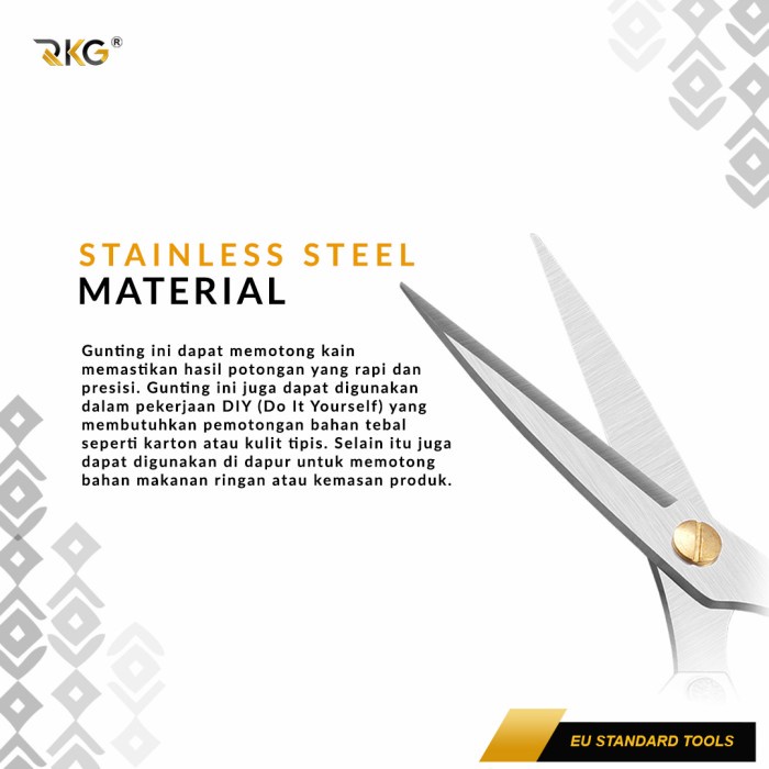 

pintar- RKG Gunting Industri Ukuran Besar Multifungsi Scissors Stainless