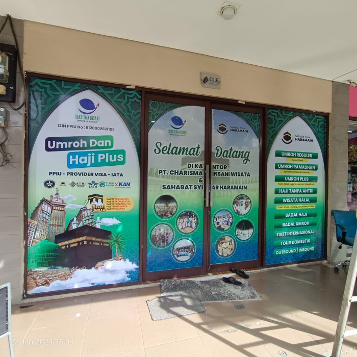 

pintar- Sticker one way, sticker / branding mobil,Stiker Kaca Toko/Kios