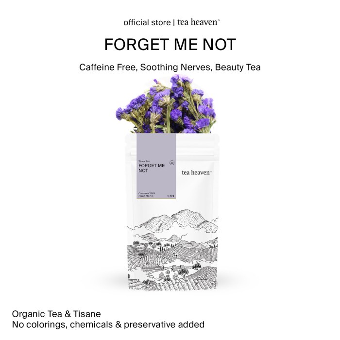 

Forget Me Not Tea wer Tisane Teh Bunga Herbal