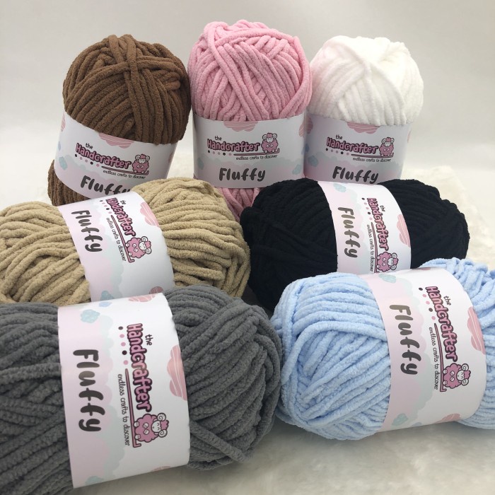 

Benang rajut thehandcrafter fluffy benang handuk